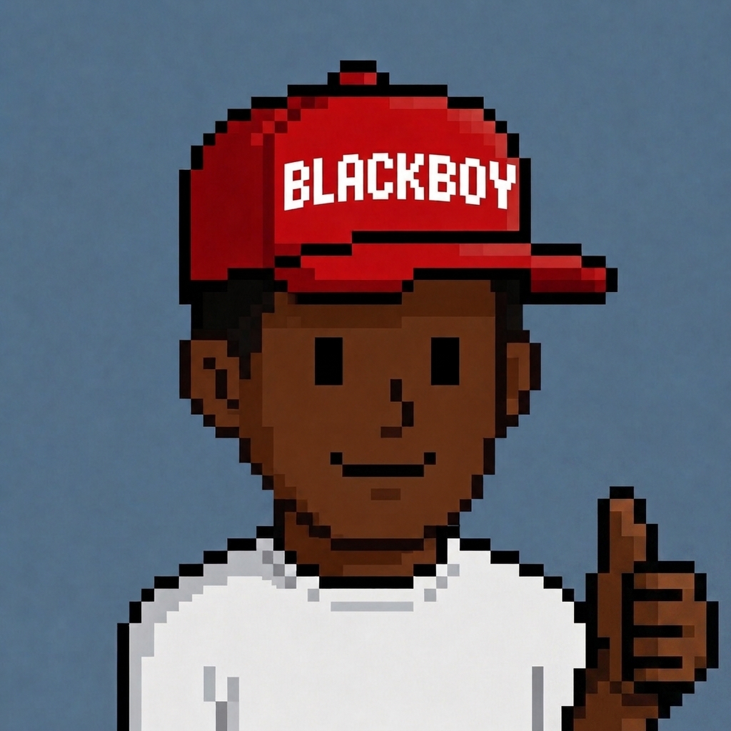 Blackboy giving a thumbs up